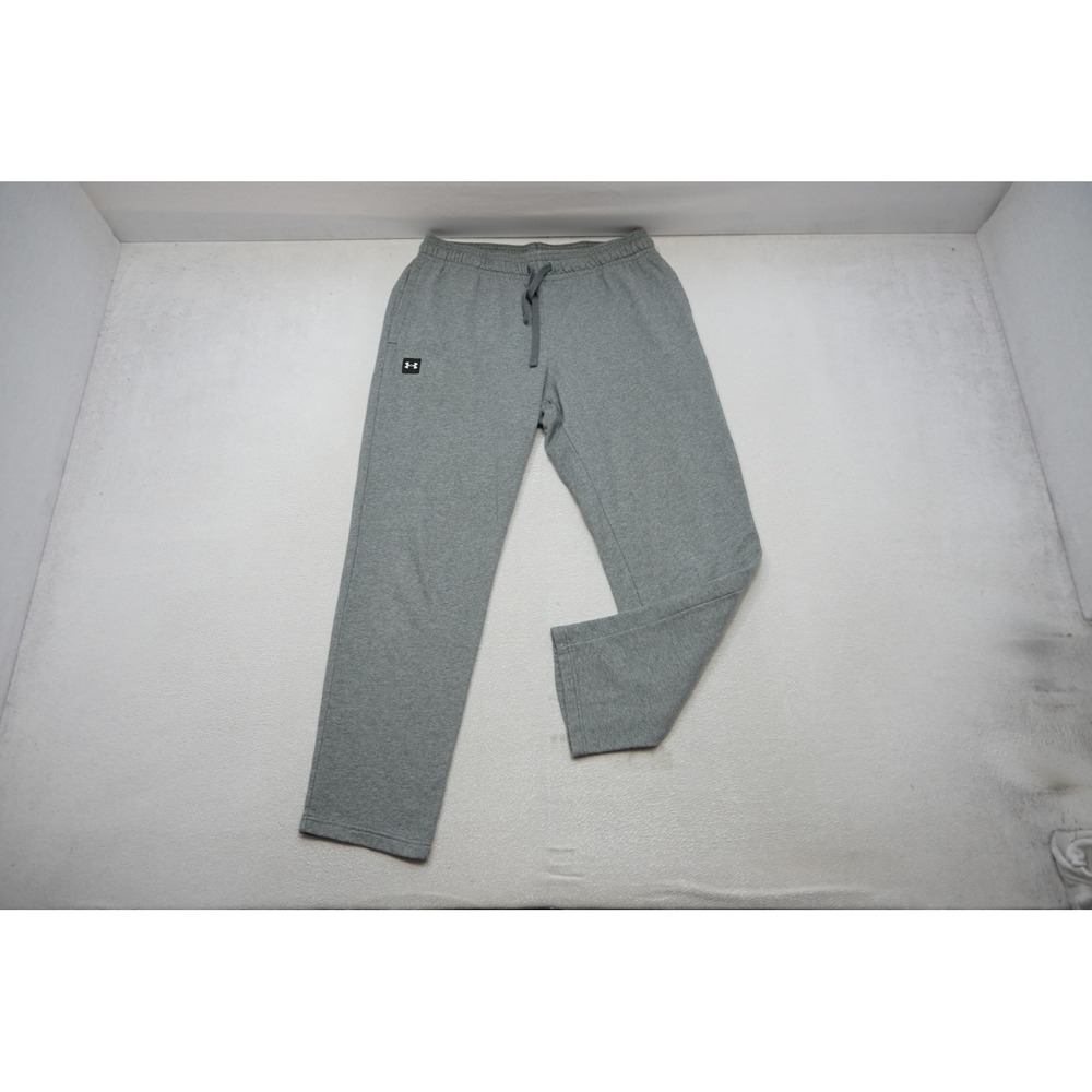Under Armour Sweatpants Mens XL Gray Fleece Tapered Pockets Athletic Excellent